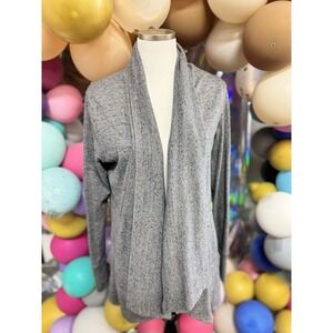 Athleta Women's Medium Heather Gray Open Front Cardigan